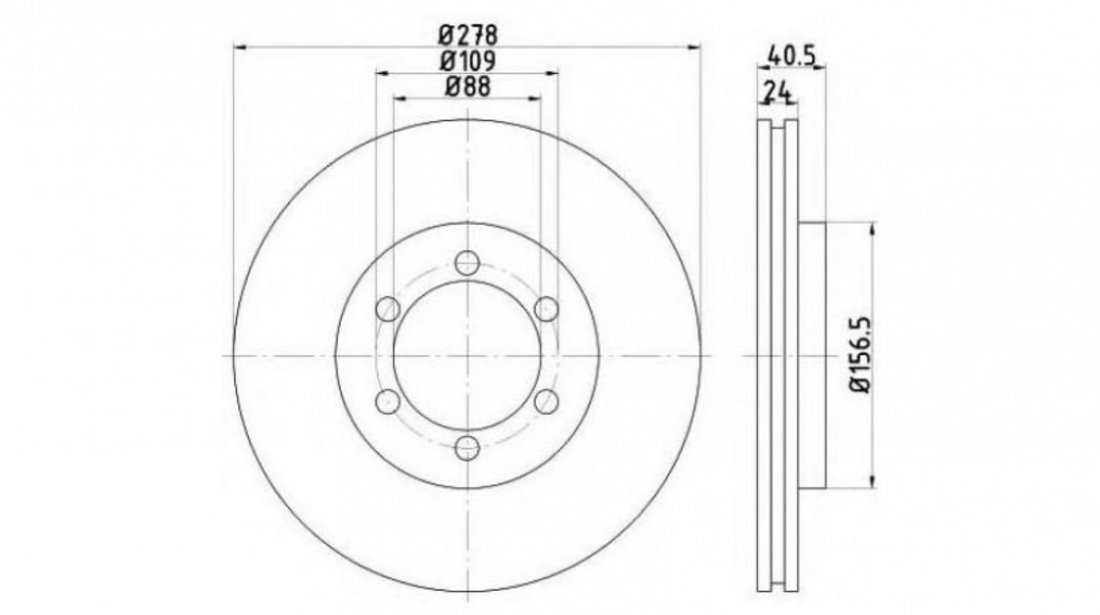 Disc frana Ssang Yong Musso (2004->) #2 0986478967