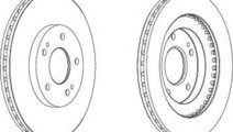 Disc frana SSANGYONG KORANDO (KJ) (1996 - 2006) FE...