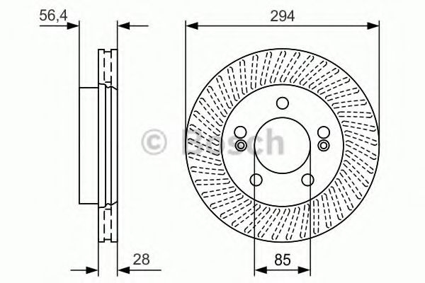 Disc frana SSANGYONG KYRON (2005 - 2016) BOSCH 0 986 479 D32 piesa NOUA