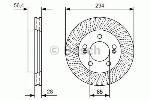 Disc frana SSANGYONG REXTON W (2012 - 2016) BOSCH 0 986 479 D32 piesa NOUA