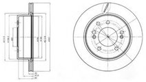 Disc frana SSANGYONG RODIUS (2005 - 2016) DELPHI B...