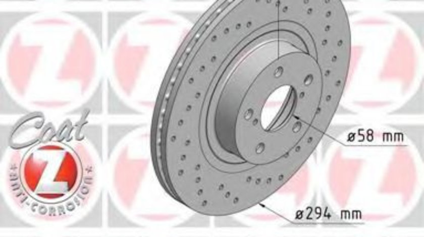 Disc frana SUBARU FORESTER (SG) (2002 - 2016) ZIMMERMANN 530.2458.52 piesa NOUA