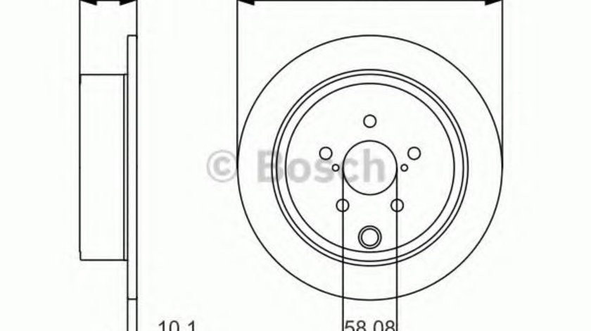 Disc frana SUBARU FORESTER (SH) (2008 - 2016) BOSCH 0 986 479 A10 piesa NOUA