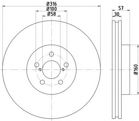 Disc frana SUBARU FORESTER (SJ) (2013 - 2016) TEXTAR 92236503 piesa NOUA