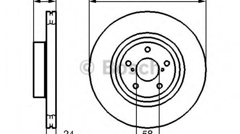 Disc frana SUBARU IMPREZA Hatchback (GR, GH, G3) (2007 - 2016) BOSCH 0 986 478 977 piesa NOUA