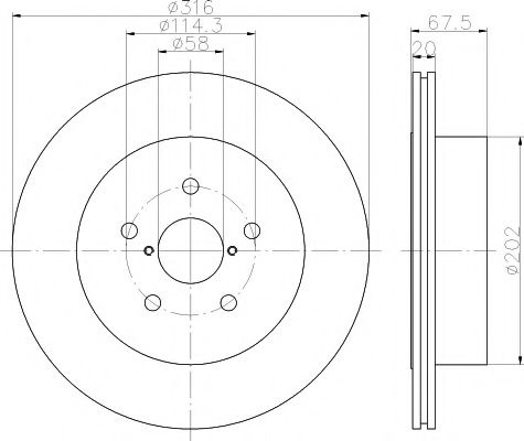 Disc frana SUBARU IMPREZA Limuzina (GD) (1999 - 2016) TEXTAR 92227803 piesa NOUA