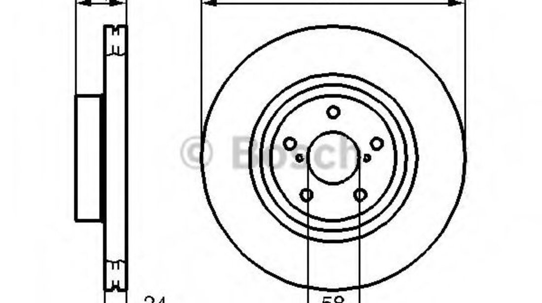 Disc frana SUBARU IMPREZA Limuzina (GD) (1999 - 2016) BOSCH 0 986 478 977 piesa NOUA