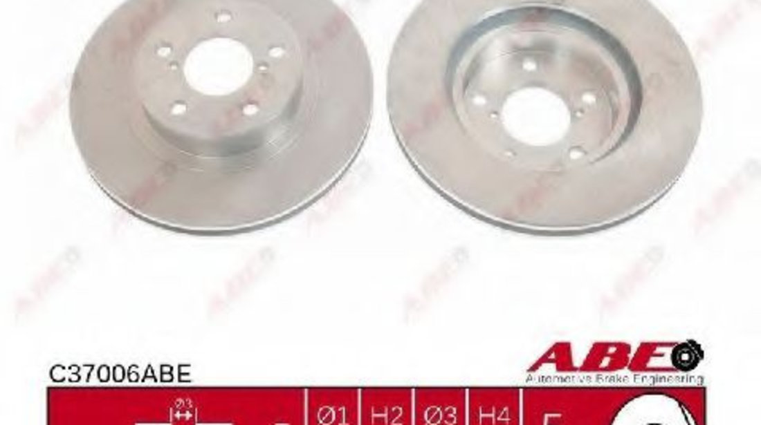 Disc frana SUBARU LEGACY III (BE, BH) (1998 - 2003) ABE C37006ABE piesa NOUA