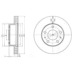 Disc frana SUBARU LEGACY IV Combi (BL, BP, B13) (2003 - 2016) KRIEGER 0950004111 piesa NOUA