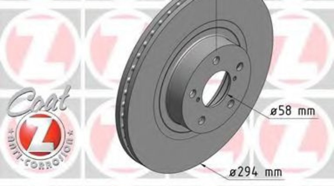 Disc frana SUBARU LEGACY V Combi (BM, BR) (2009 - 2016) ZIMMERMANN 530.2458.20 piesa NOUA