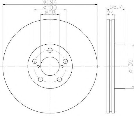 Disc frana SUBARU OUTBACK (BL, BP) (2003 - 2009) TEXTAR 92139500 piesa NOUA