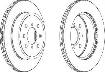 Disc frana SUZUKI IGNIS II (2003 - 2016) FERODO DDF1509 piesa NOUA