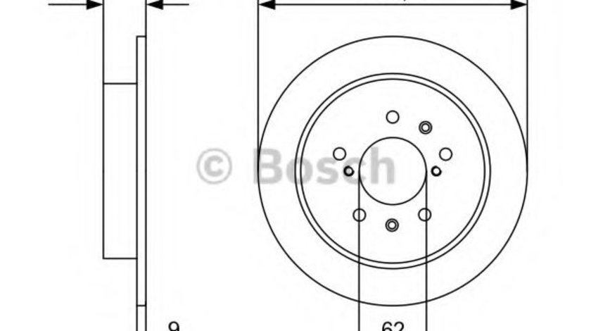 Disc frana SUZUKI SWIFT III (MZ, EZ) (2005 - 2016) BOSCH 0 986 479 D34 piesa NOUA