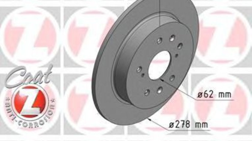 Disc frana SUZUKI SWIFT III (MZ, EZ) (2005 - 2016) ZIMMERMANN 540.2497.20 piesa NOUA