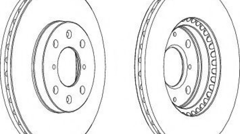 Disc frana SUZUKI SWIFT III (MZ, EZ) (2005 - 2016) FERODO DDF1520C piesa NOUA