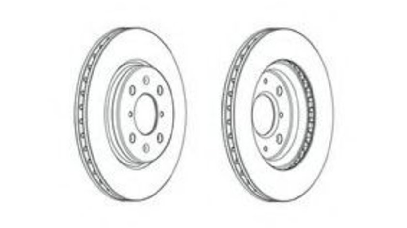 Disc frana SUZUKI SWIFT IV (FZ, NZ) (2010 - 2016) FERODO DDF2070C piesa NOUA