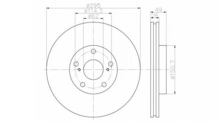 Disc frana Toyota AVENSIS Combi (T25) 2003-2016 #2 0204173008