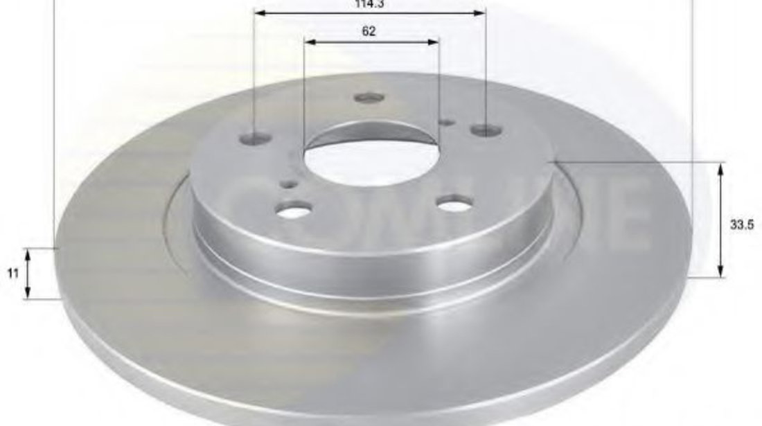 Disc frana TOYOTA AVENSIS Limuzina (ZRT27, ADT27) (2008 - 2016) COMLINE ADC01151 piesa NOUA