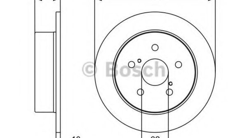 Disc frana TOYOTA AVENSIS (T25) (2003 - 2008) BOSCH 0 986 479 520 piesa NOUA