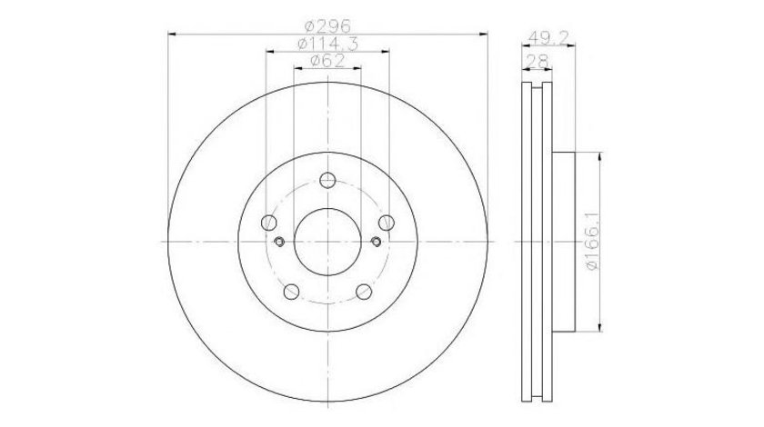 Disc frana Toyota CAMRY (MCV3_, ACV3_, _XV3_) 2001-2006 #2 0986478968