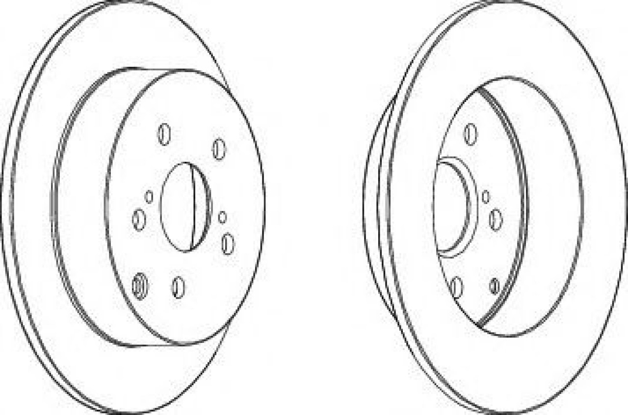 Disc frana TOYOTA COROLLA Combi (E12J, E12T) (2001 - 2007) FERODO DDF1419C piesa NOUA