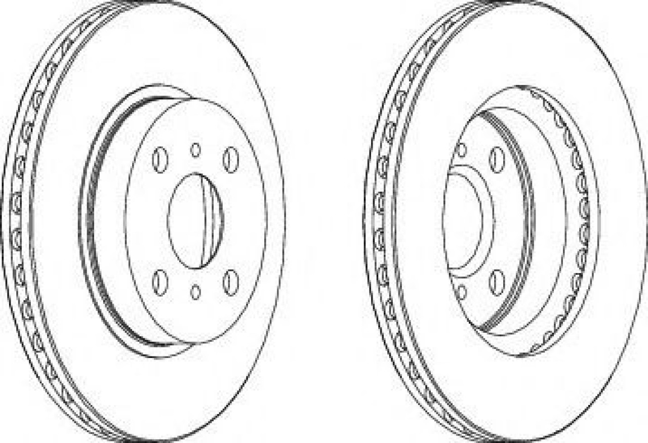 Disc frana TOYOTA COROLLA Liftback (E11) (1997 - 2002) FERODO DDF794C piesa NOUA