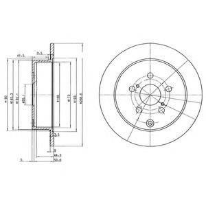 Disc frana TOYOTA PRIUS Hatchback (NHW2) (2003 - 2009) DELPHI BG3822 piesa NOUA