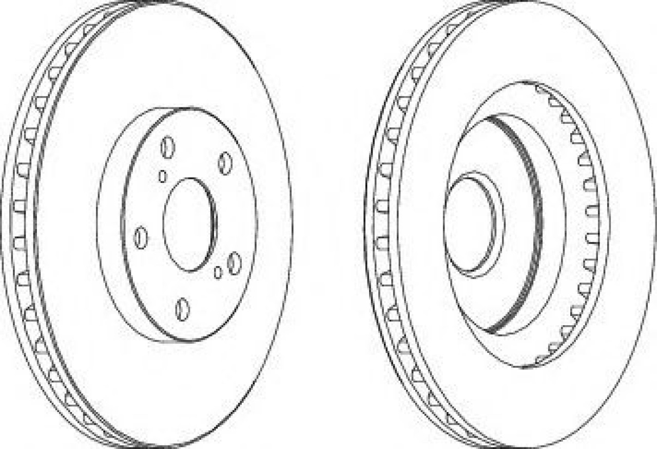 Disc frana TOYOTA PRIUS PLUS (ZVW4) (2011 - 2016) FERODO DDF1646 piesa NOUA