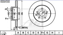 Disc frana TOYOTA PRIUS (ZVW3) (2009 - 2016) ATE 2...