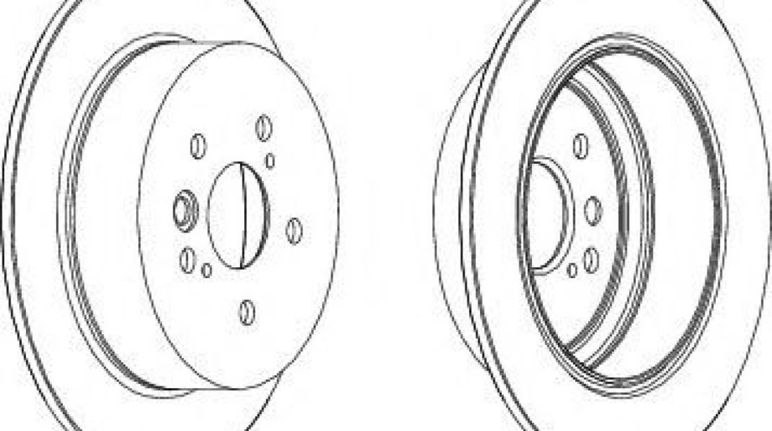 Disc frana TOYOTA RAV 4 I Cabrio (SXA1) (1997 - 2000) FERODO DDF1486C piesa NOUA