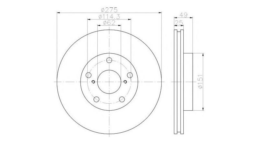 Disc frana Toyota RAV 4 Mk II (CLA2_, XA2_, ZCA2_, ACA2_) 2000-2005 #2 0986479111