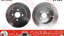 Disc frana TOYOTA YARIS (P1) (1999 - 2005) TRW DF4...