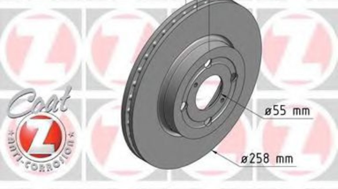 Disc frana TOYOTA YARIS (P9) (2005 - 2013) ZIMMERMANN 590.2594.20 piesa NOUA