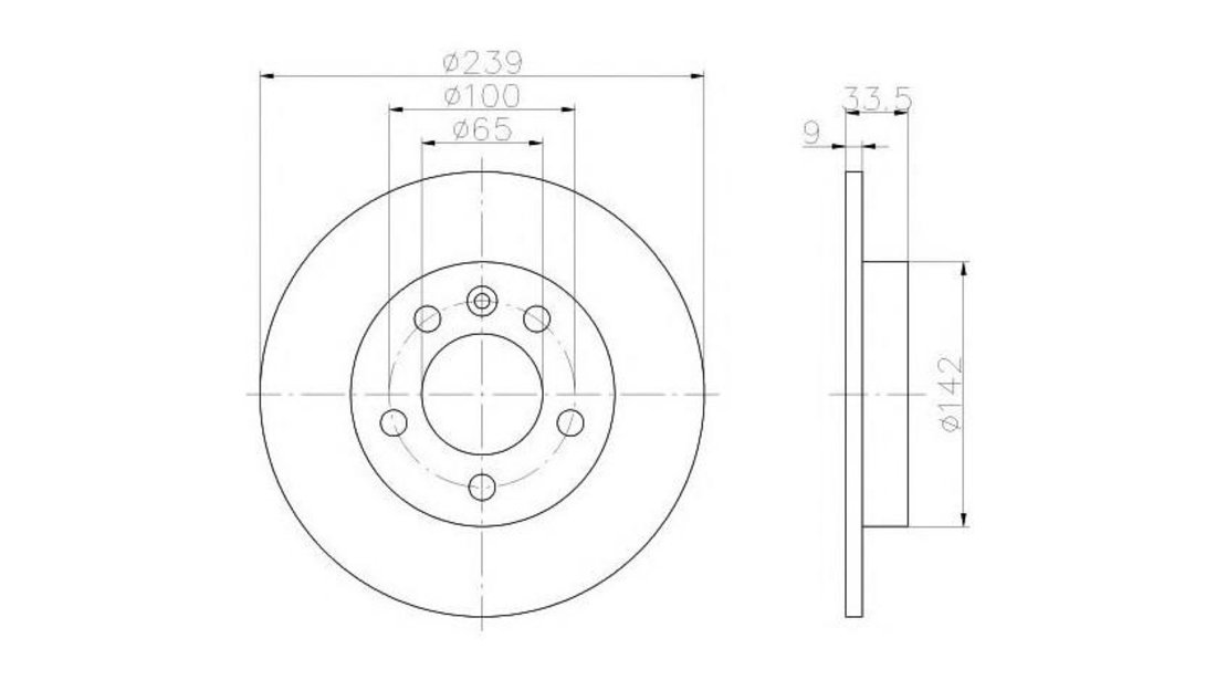 Disc frana Volkswagen AUDI A3 (8L1) 1996-2003 #2 08914810