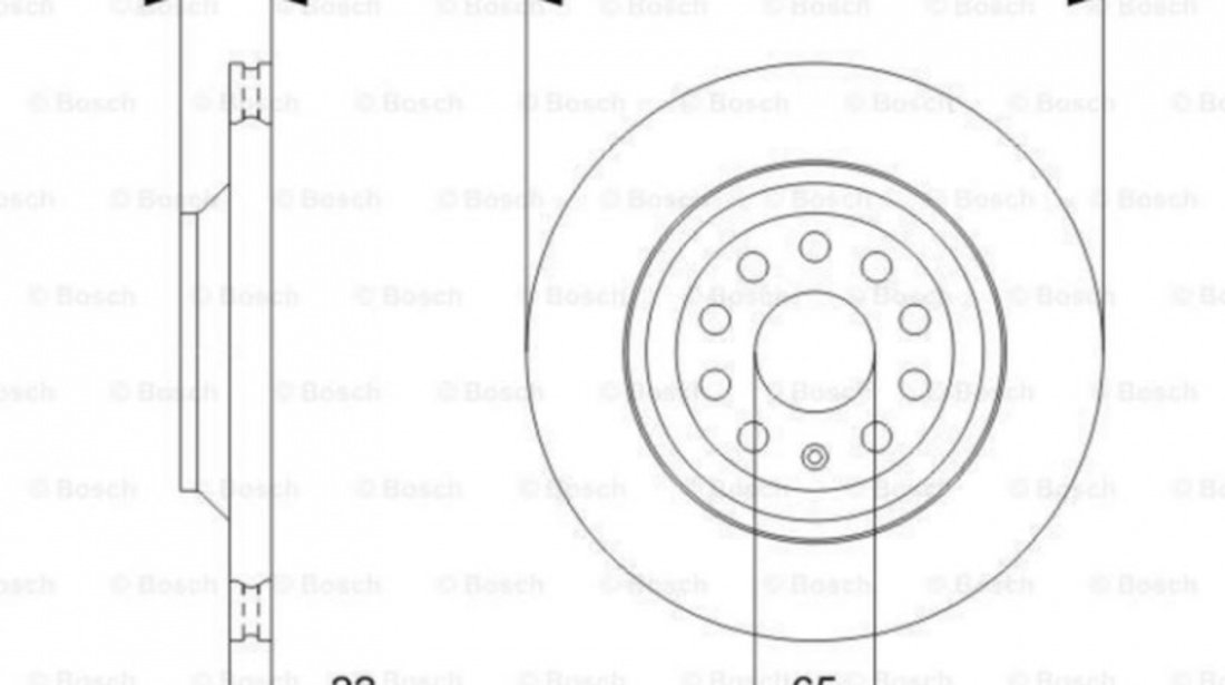 Disc frana Volkswagen AUDI A3 (8P1) 2003-2012 #2 0986479303