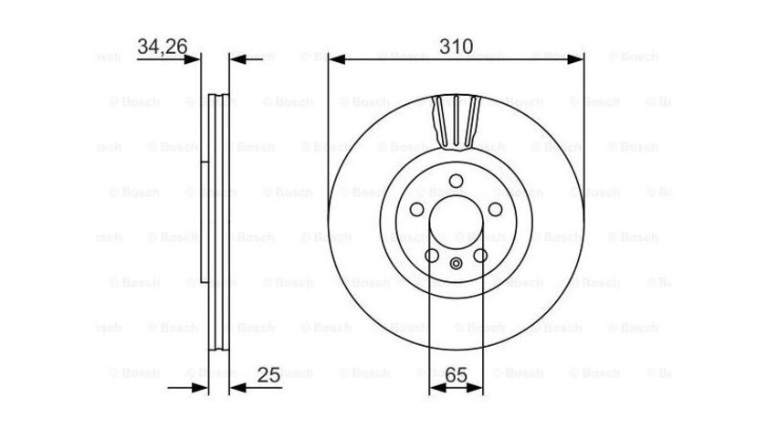 Disc frana Volkswagen VW BORA (1J2) 1998-2005 #2 09788010