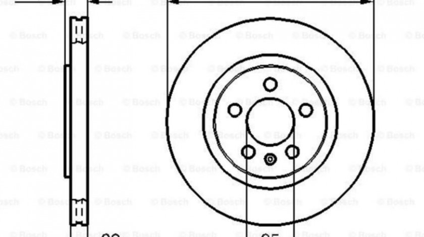 Disc frana Volkswagen VW CORRADO (53I) 1987-1995 #2 09557010