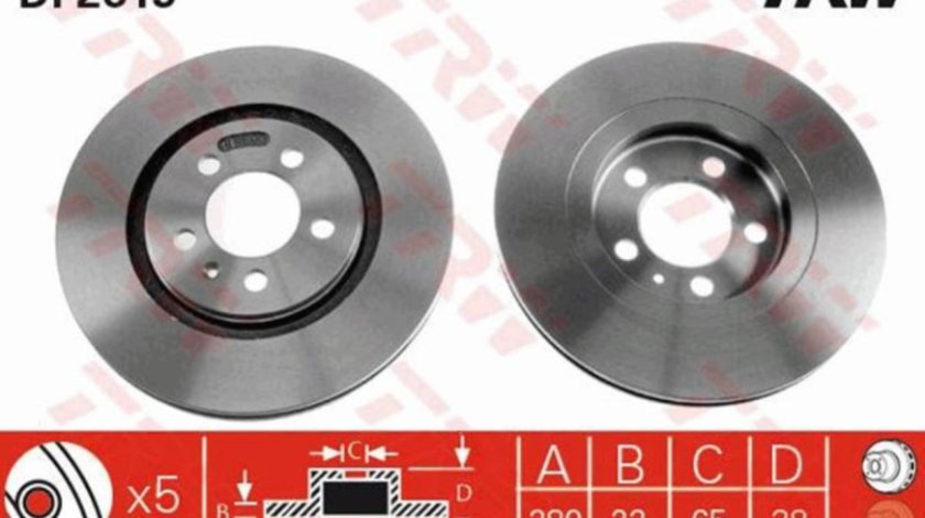 Disc frana Volkswagen VW GOLF Mk III (1H1) 1991-1998 #2 06548