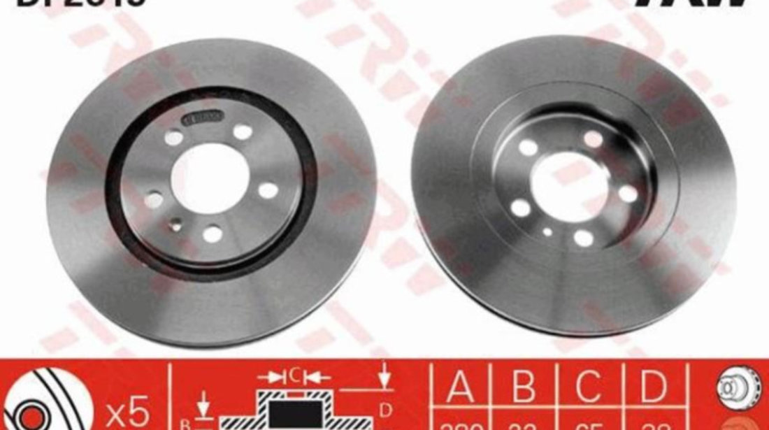 Disc frana Volkswagen VW GOLF Mk III Estate (1H5) 1993-1999 #2 06548