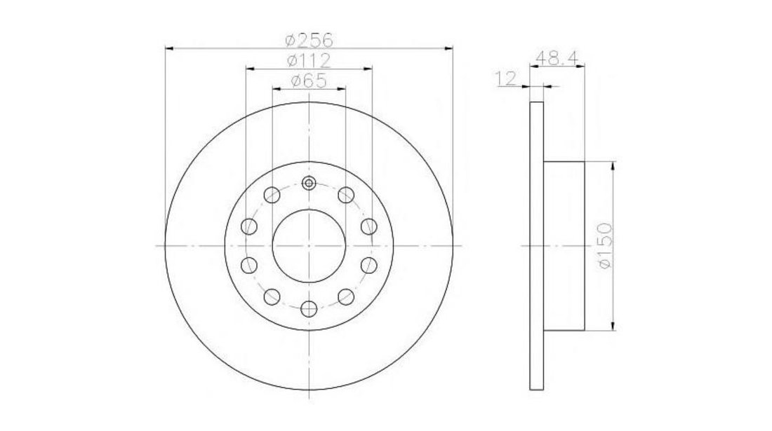 Disc frana Volkswagen VW GOLF V Variant (1K5) 2007-2009 #3 08948810