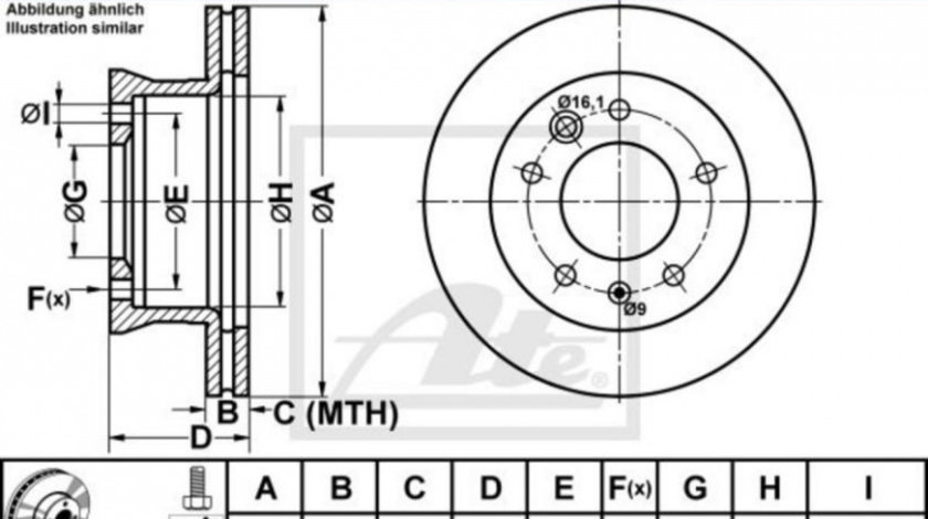 Disc frana Volkswagen VW LT Mk II bus (2DB, 2DE, 2DK) 1996-2006 #2 07517