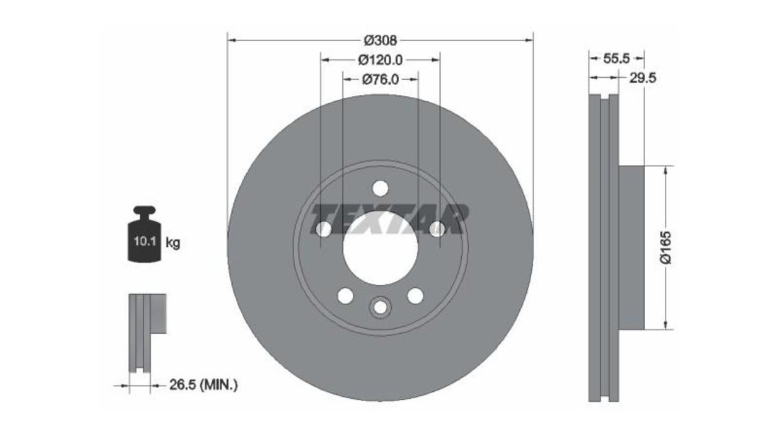 Disc frana Volkswagen VW TRANSPORTER Mk V caroserie (7HA, 7HH, 7EA, 7EH) 2003-2016 #2 0986479211