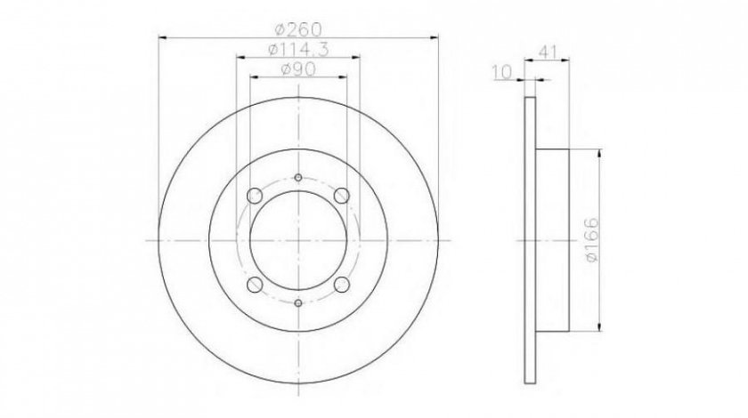 Disc frana Volvo S40 I (VS) 1995-2004 #2 08704210