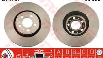 Disc frana VOLVO S60 I (2000 - 2010) TRW DF4731 pi...