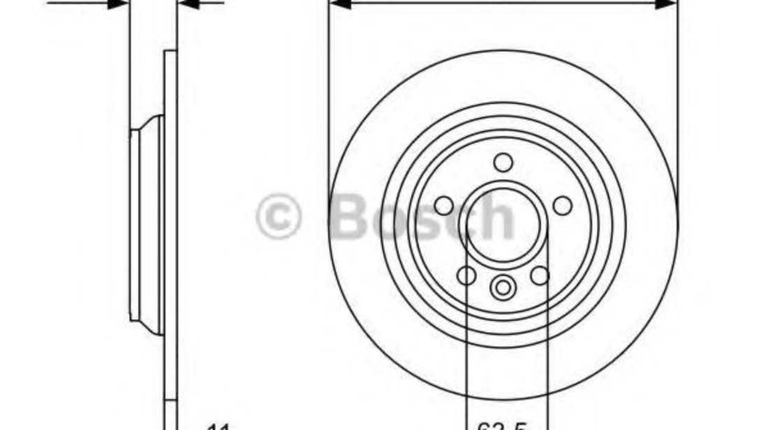 Disc frana VOLVO S80 II (AS) (2006 - 2016) BOSCH 0 986 479 397 piesa NOUA