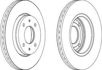 Disc frana VOLVO V40 Combi (VW) (1995 - 2004) FERODO DDF1068 piesa NOUA