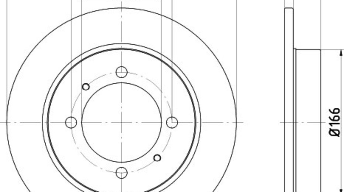 Disc frana VOLVO V40 Combi (VW) (1995 - 2004) KRIEGER 0950004251 piesa NOUA