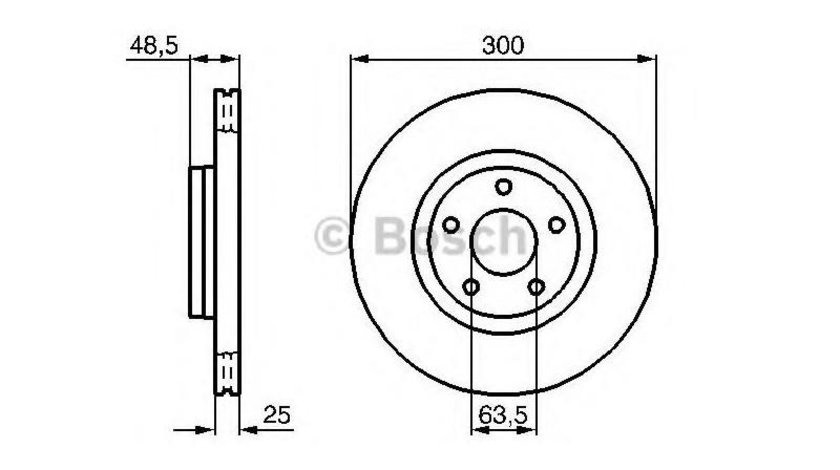 Disc frana Volvo V50 (MW) 2004-2016 #3 0986479171