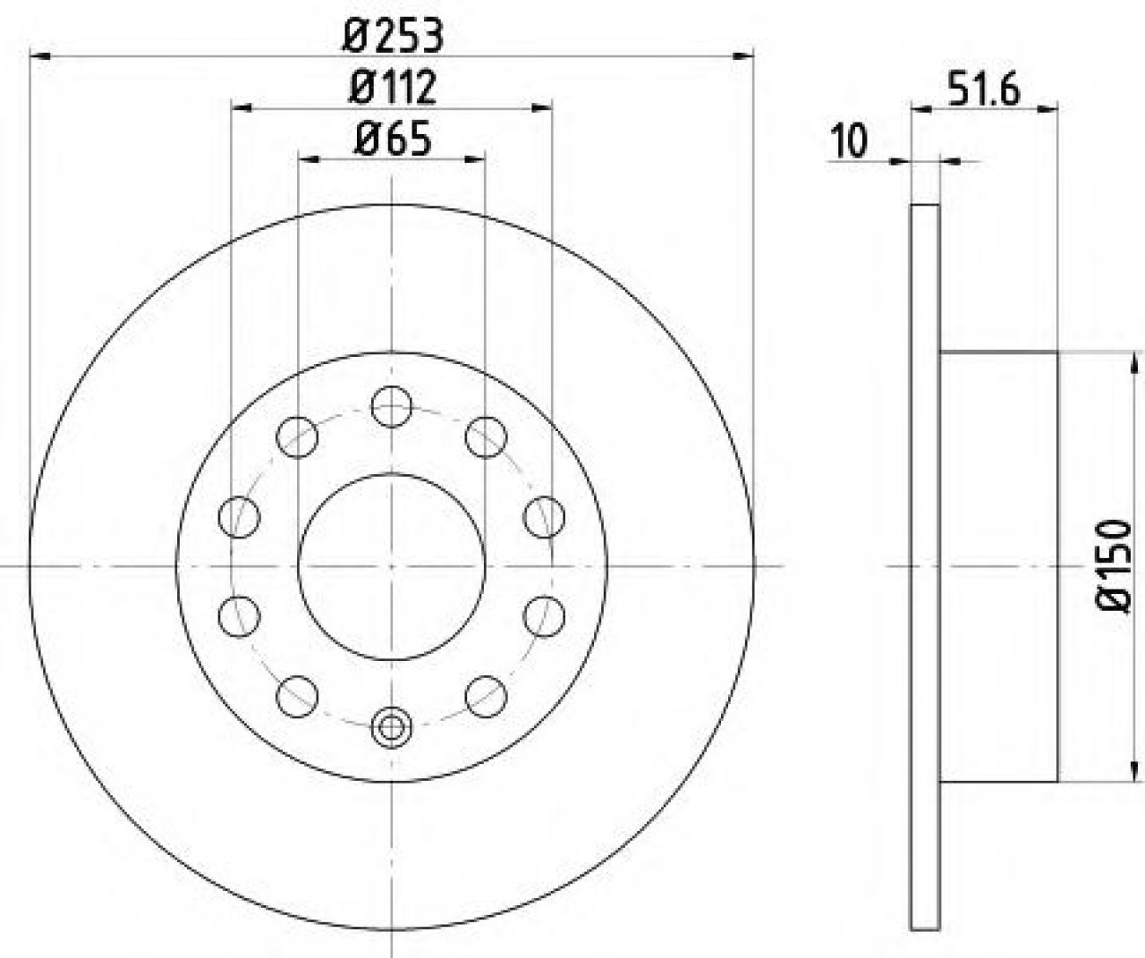 Disc frana VW BEETLE (5C1) (2011 - 2016) TEXTAR 92120903 piesa NOUA