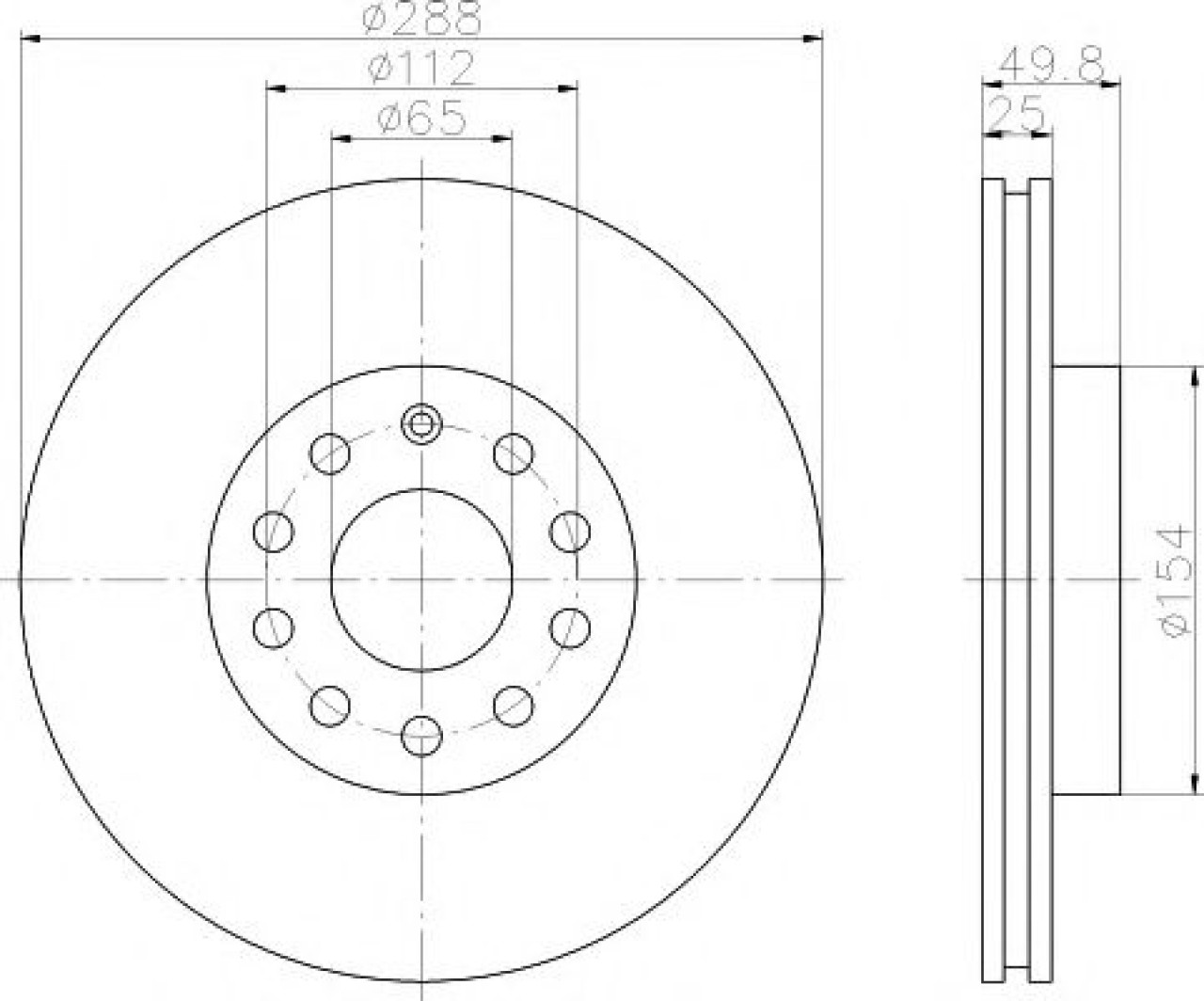 Disc frana VW BEETLE (5C1) (2011 - 2016) TEXTAR 92120805 piesa NOUA